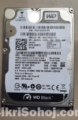 Hard Disk Wd 7200 Rpm ( 320 Gb )